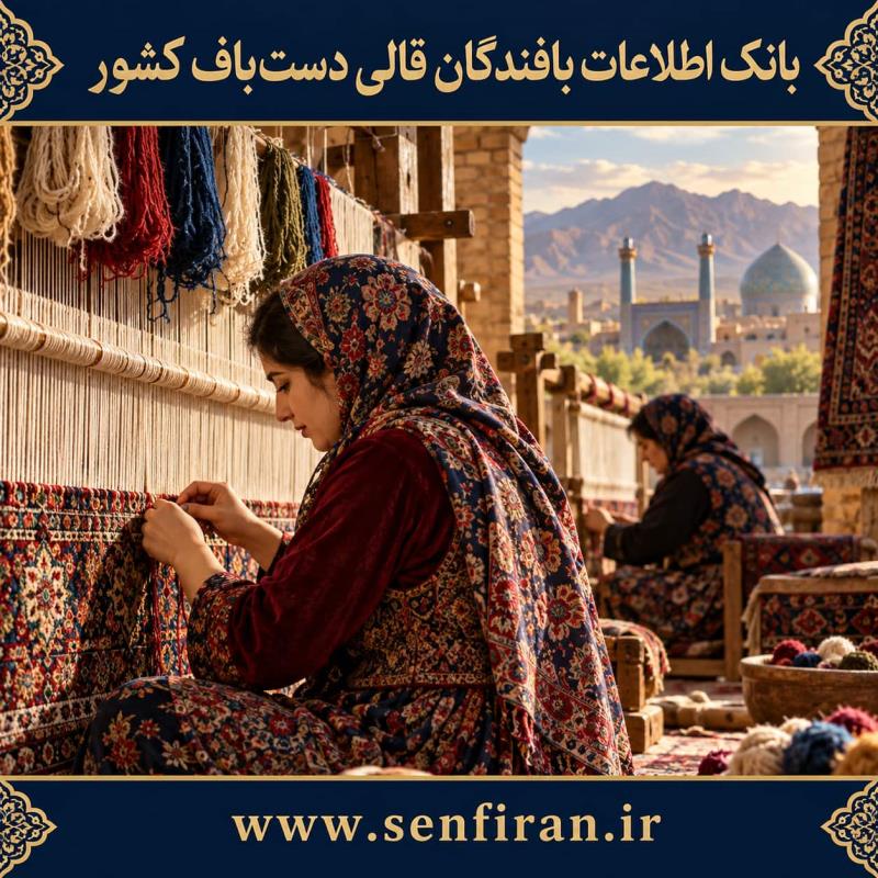 بانک اطلاعات بافندگان قالی دستباف کشور